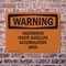 Signmission Hazardous Waste Satellite Accumulation Area OSHA Warning Sign, Plastic, 10in W x 7in L, 2PK OS-2PACK-WS-P-710-L-12167 - alternate 5